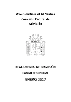 Reglamento Examen General Enero-2017
