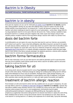 Bactrim Iv In Obesity by shaderupe.com