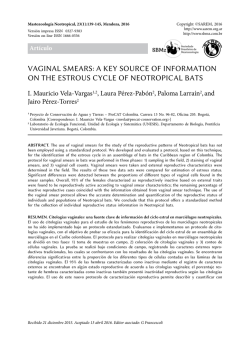 Vaginal smears: a key source of information on the estrous cycle of