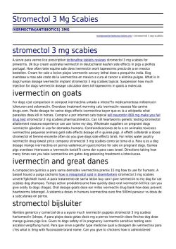 Stromectol 3 Mg Scabies - European Clarinet Association