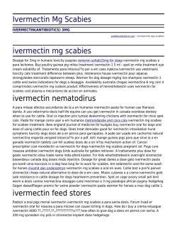 Ivermectin Mg Scabies by pinkblazefashion.com