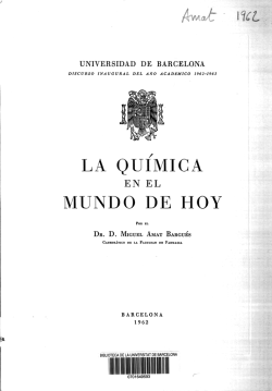 LA QUIMICA MUNDO DE HOY