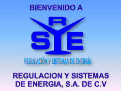 Presentación de PowerPoint - Regulación y Sistemas de Energía