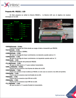 Proyecto #6.- RS232 / LCD