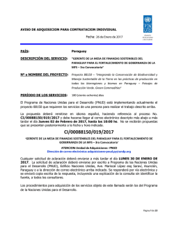Invitacion - UNDP | Procurement Notices