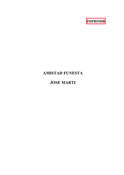 Amistad funesta - José Martí