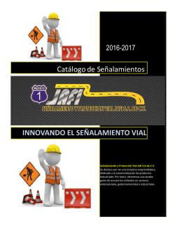Catálogo - Señalamiento y Proteccion Vial Jafi SA de CV
