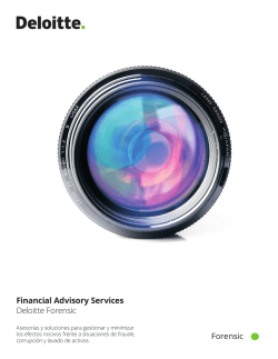 Financial Advisory Services Deloitte Forensic Forensic