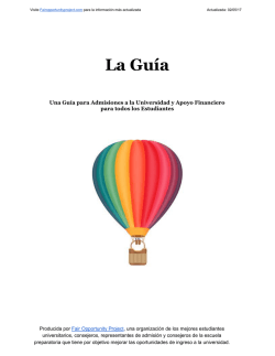 La Guía - Fair Opportunity Project