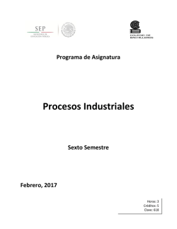 Procesos Industriales - Colegio de Bachilleres