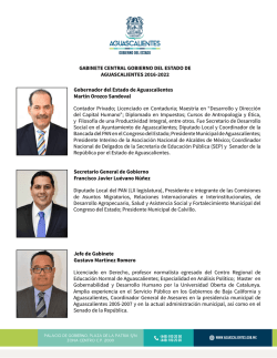 Gabinete - Gobierno del Estado Aguascalientes