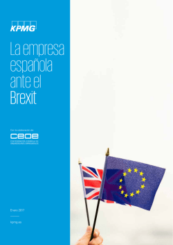 La empresa española ante el brexit