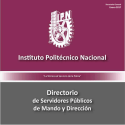 Enero 2017 - Instituto Politécnico Nacional