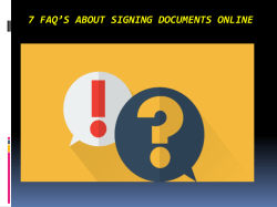 7 FAQs About Signing Documents Online
