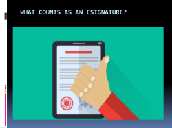 What Counts As An Esignature