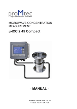 Manual µICC 2 45 Compact 2013 03