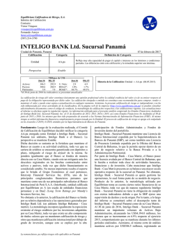 INTELIGO BANK Ltd. Sucursal Panamá - Equilibrium