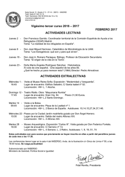 2017-02-Actividades febrero-17