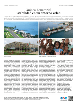 Guinea Ecuatorial Estabilidad en un entorno volátil