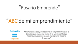 ABC de mi emprendimiento - Municipalidad de Rosario