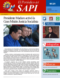 Presidente Maduro activó la Gran Misión Justicia Socialista