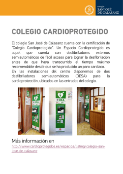 colegio cardioprotegido - Colegio San José de Calasanz