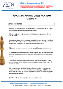 i magistral madrid chess academy "grupo a"