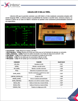 Librería LCD 4 bits en VHDL.