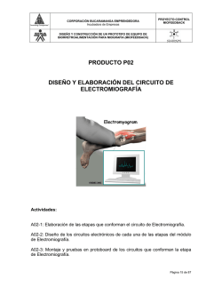 Diseño y Elaboración del Circuito de Electromiografía. (PDF