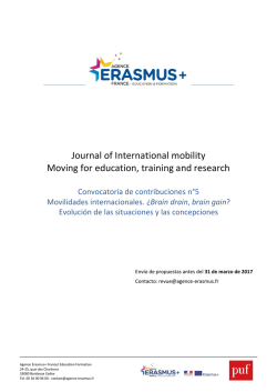 Journal of International mobility Moving for