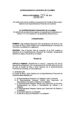 Resolución 0304 - Superintendencia Financiera de Colombia