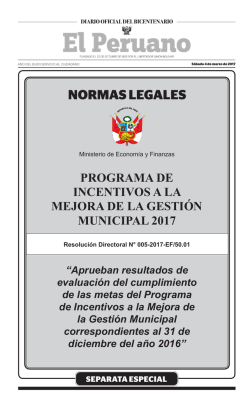 programa de incentivos a la mejora de la gestión municipal 2017
