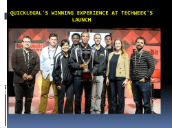 Quicklegal's Winning Experience at Techweek's LAUNCH