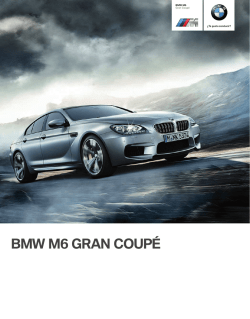 Catalogo Nuevo BMW M6 Gran Coupe