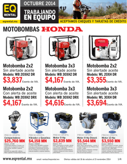 MOTOBOMBAS - EQRental