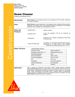 [PDF] Seam Cleaner - Sika Mexicana