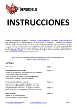 instrucciones - Defensible Ballistics