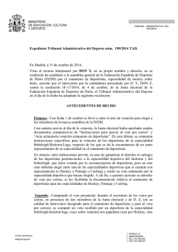 RESB 190.14 TAD.pdf - Consejo Superior de Deportes
