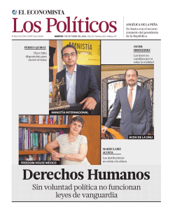 Sin voluntad pol&iacute;tica no funcionan leyes de vanguardia