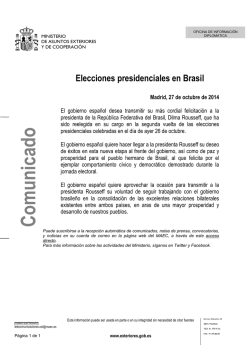 Comunicado Elecciones Presidenciales.pdf - Ministerio de Asuntos