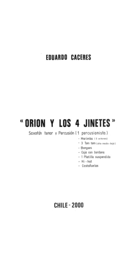 « ORION Y LOS 4 JINETES »
