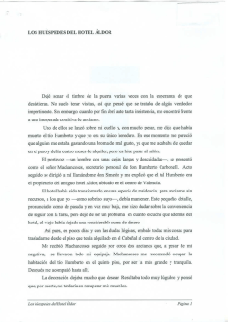 Los huéspedes del hotel Áldor - Ayuntamiento de Tres Cantos