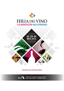 Dossier Expositores 2014 - Feria del Vino y Alimentación
