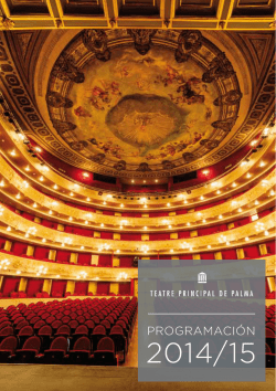 Catálogo Teatre Principal