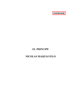 El Príncipe - Nicolás Maquiavelo - biblio ises