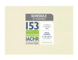 IACHR - Schedule - Organization of American States