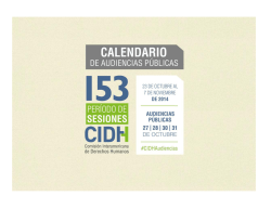 CIDH - Calendario - Justicia Viva
