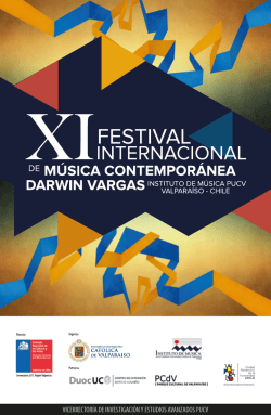 Programa XI Festival Internacional de Música Contemporánea