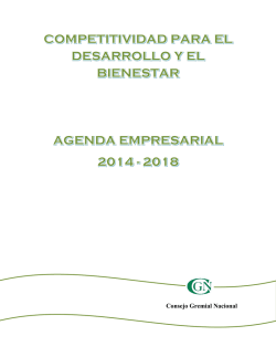 consejo gremial nacional agenda empresarial 2014 -2018