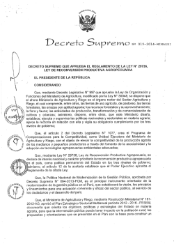 Decreto Supremo que aprueba el Reglamento de la Ley N° 29736